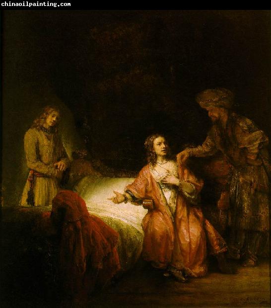 REMBRANDT Harmenszoon van Rijn Joseph Accused by Potiphar's Wife