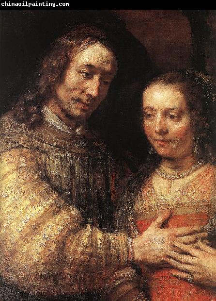 REMBRANDT Harmenszoon van Rijn The Jewish Bride (detail) dy