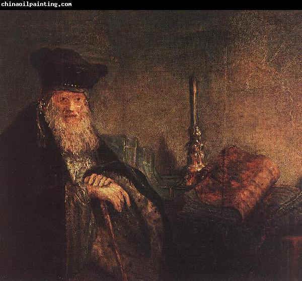 REMBRANDT Harmenszoon van Rijn Old Rabbi (detail) dh