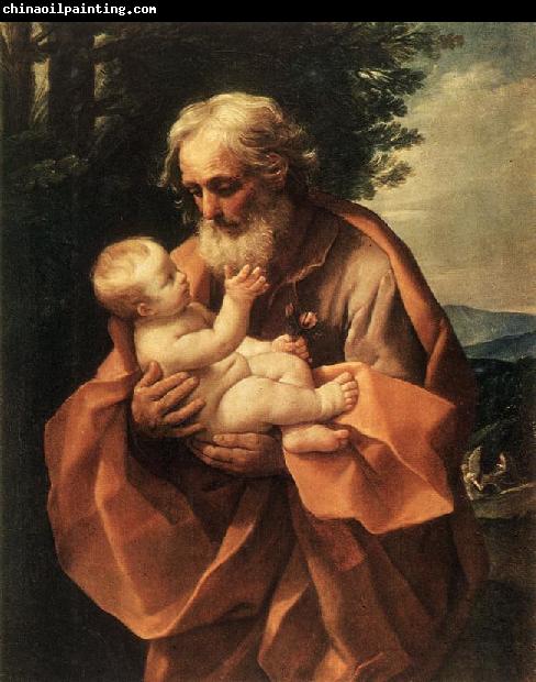 RENI, Guido St Joseph with the Infant Jesus dy