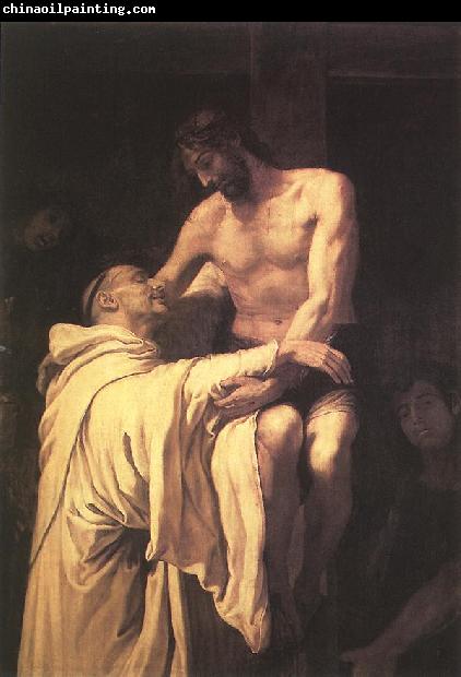 RIBALTA, Francisco Christ Embracing St Bernard xfgh