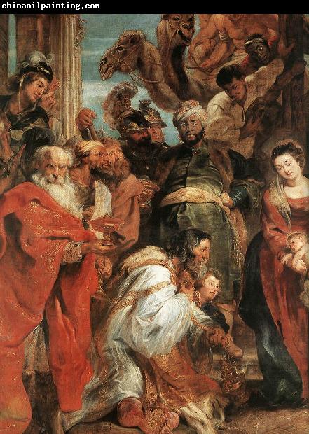 RUBENS, Pieter Pauwel The Adoration of the Magi (detail) f