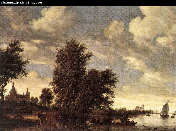 RUYSDAEL, Salomon van The Ferry Boat dh