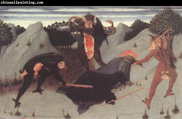 SASSETTA St Anthony the Hermit Tortured by the Devils fq