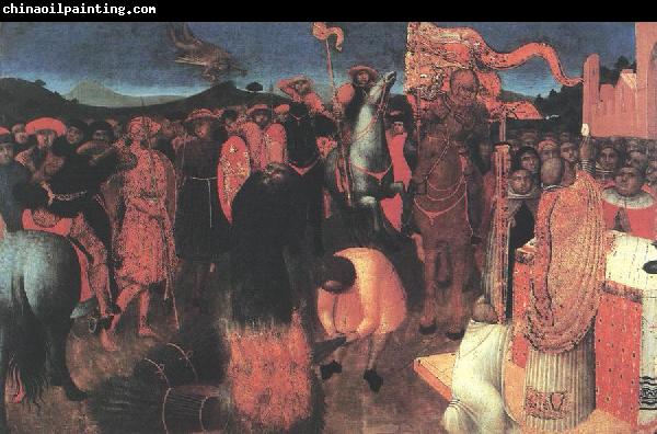 SASSETTA Death of the Heretic on the Bonfire af