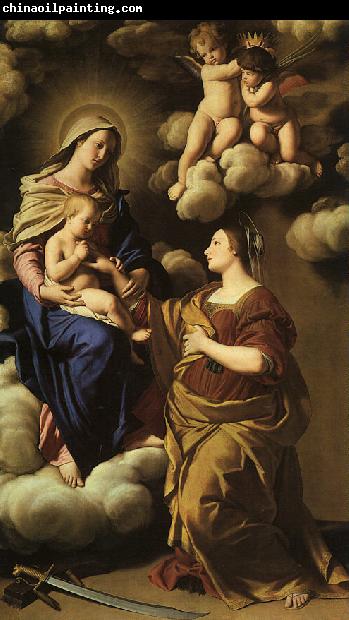 SASSOFERRATO The Mystic Marriage of St. Catherine f