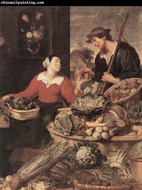 SNYDERS, Frans Fruit and Vegetable Stall (detail) ar