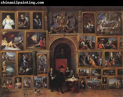 TENIERS, David the Younger Archduke Leopold Wilhelm of Austria in his Gallery fh