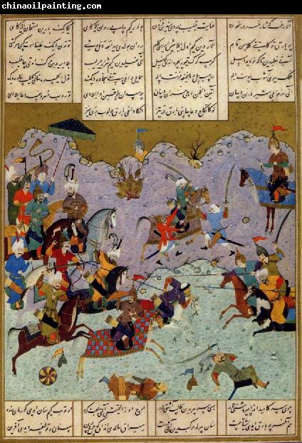 Ali She Nawat Alexander defeats Darius,an allegory of Shah Tahmasp-s defeat of the Uzbeks in 1526