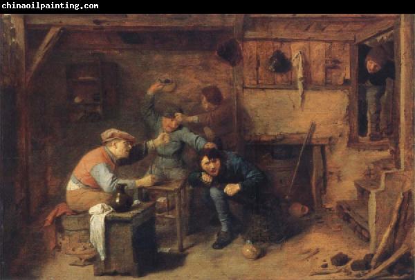 BROUWER, Adriaen Card players quarrelling