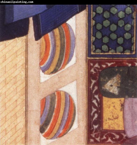 Bihzad Details from Caliph al Ma mun in his bath