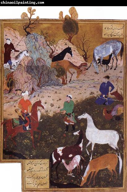 Bihzad King Darius and the Herdsman