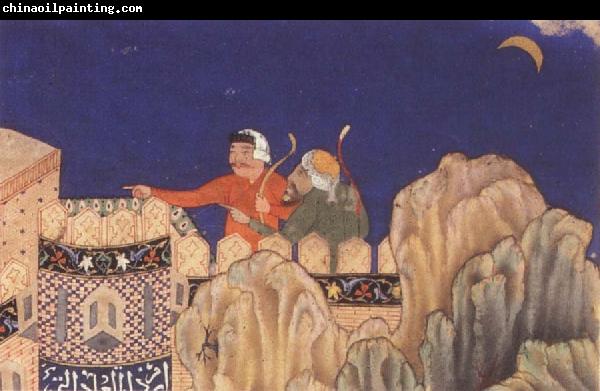 Bihzad The Crescent moon turned downwards