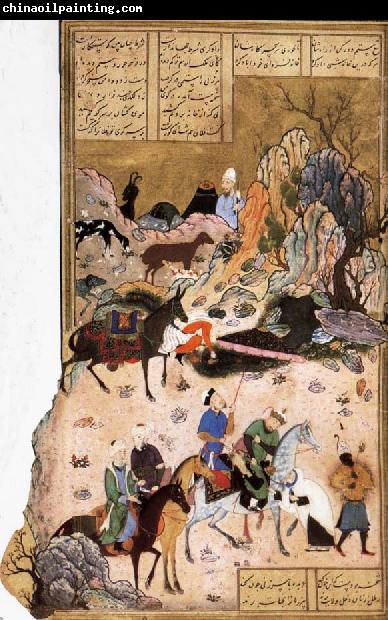 Bihzad Sultan Sanjar and the wildow