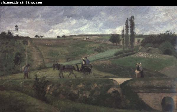 Camille Pissarro The road to Ennery,near Pontoise La route d-Ennery pres de Pontoise