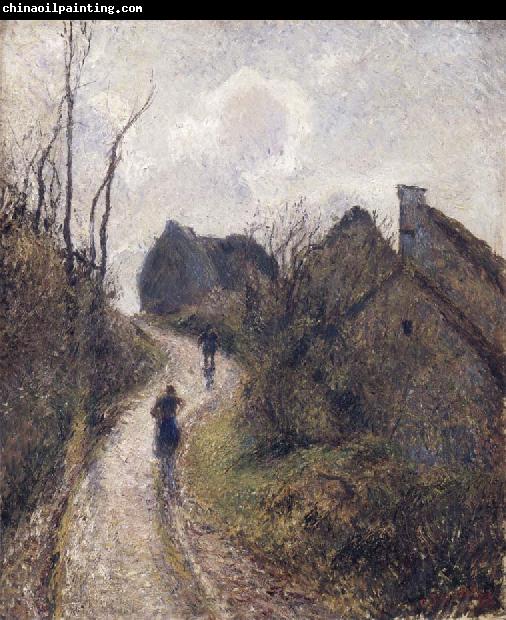 Camille Pissarro Steep road at Osny