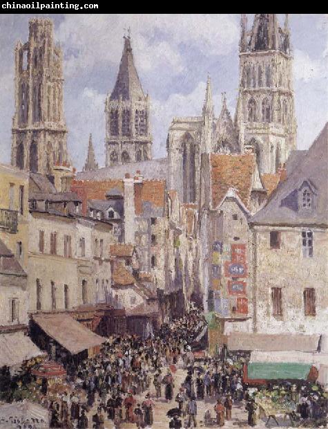 Camille Pissarro Rue de I-Epicerie,Rouen