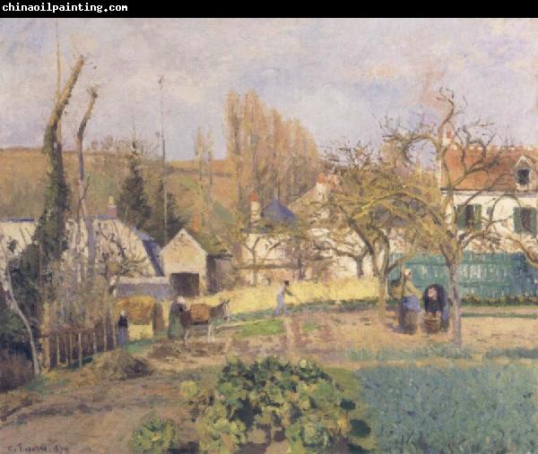 Camille Pissarro Kitchen Garden at L-Hermitage,Pontoise