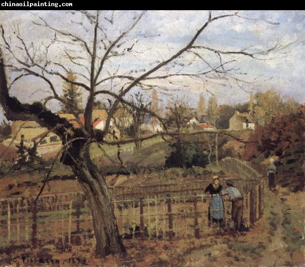 Camille Pissarro The Fence La barriere