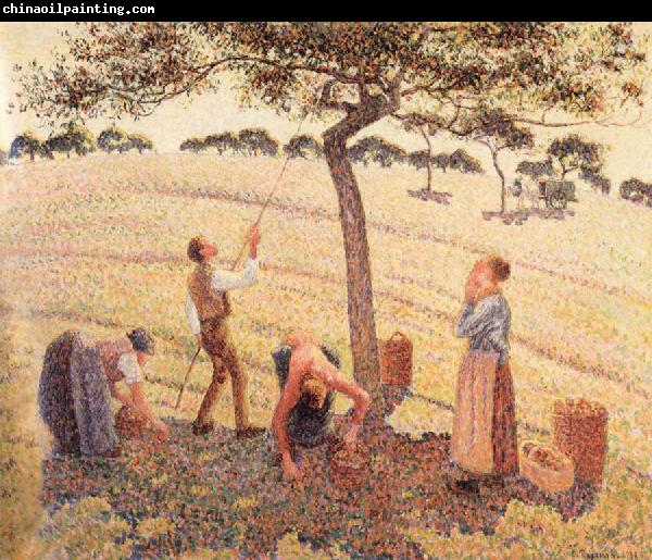 Camille Pissarro Apple picking at Eragny-sur-Epte