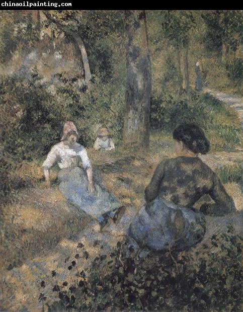 Camille Pissarro Peasants resting