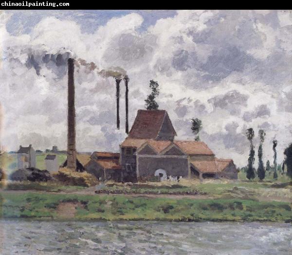 Camille Pissarro Factory near Pontoise Usine pres de Pontoise