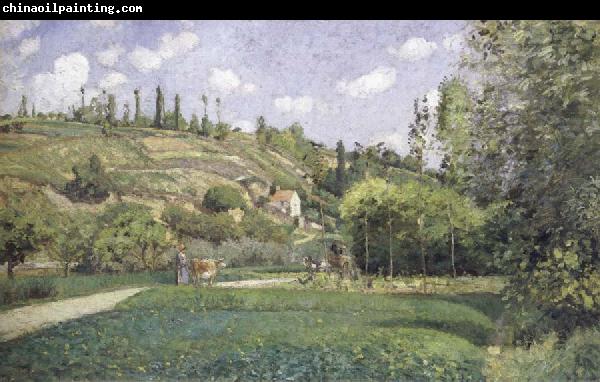 Camille Pissarro A cowherd on the route du Chou,Pontoise