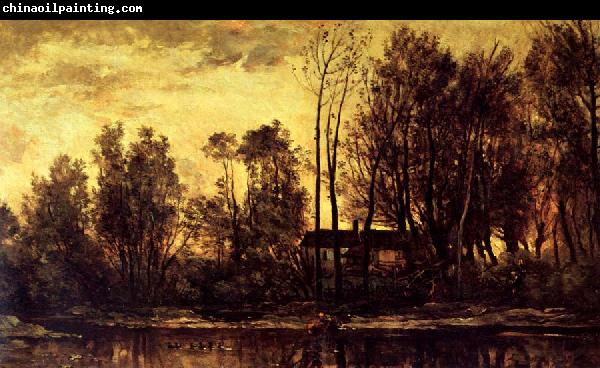 Charles Francois Daubigny Soleil Coucbant