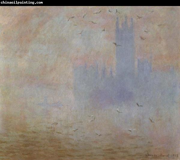 Claude Monet Houses of Parliament,Effect of Sunlight in the Fog