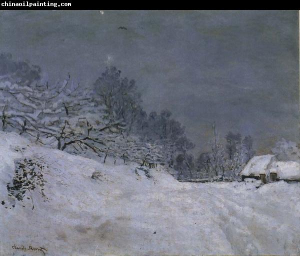 Claude Monet The Road in front of Saint-Simeon Farm in Winter