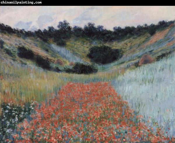 Claude Monet Poppy field in a hollow near Givemy