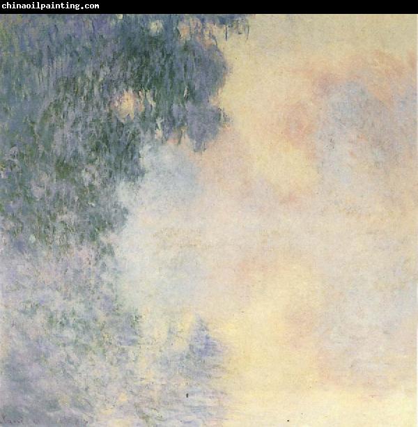 Claude Monet Arm of  the Seine near Giverny in the Fog