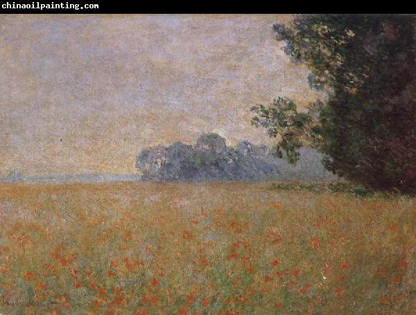 Claude Monet Oat and Poppy Field