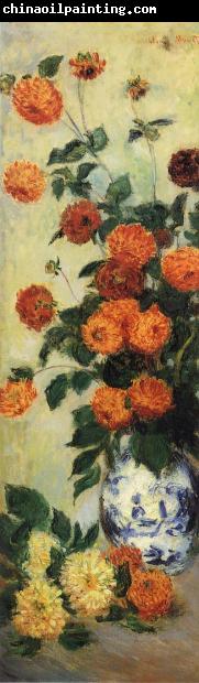 Claude Monet Dahlias