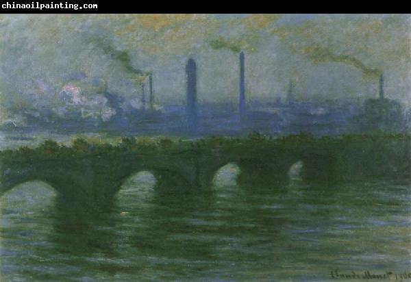 Claude Monet Waterloo Bridge,Overcast Weather