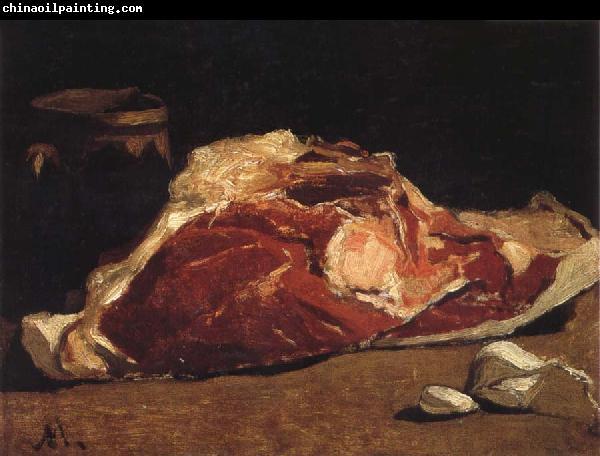 Claude Monet Still Life with Meat