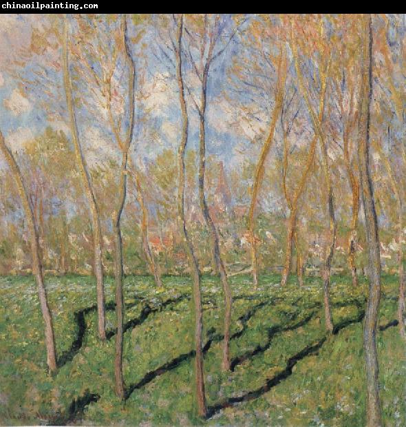 Claude Monet Trees in Winter,View of Bennecourt