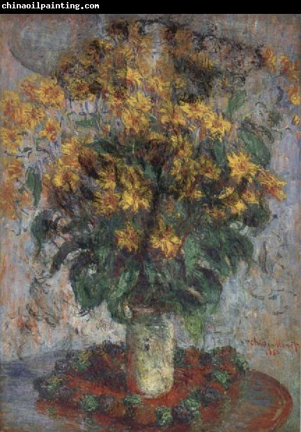 Claude Monet Jerusalem Artichoke Flowers