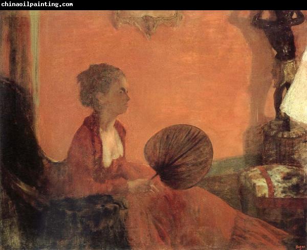 Edgar Degas Madame Camus en rouge