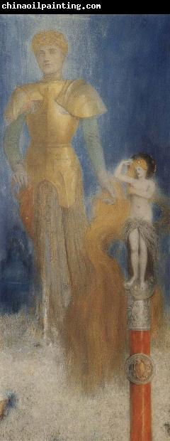 Fernand Khnopff Victoria Like Flames her Long Red Tresses Licked