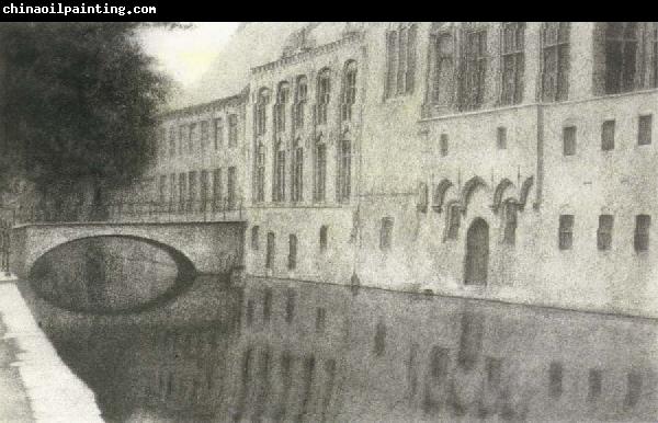 Fernand Khnopff Memory of Flanders A Canal