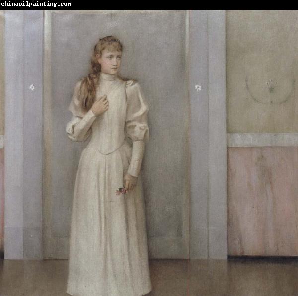 Fernand Khnopff Posthumous Portrait of Margueite Landuyt