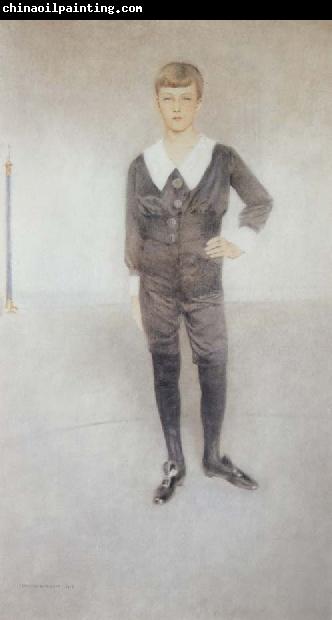 Fernand Khnopff Portrait of His Royal Highness Prince Leopold of Belgium Duke of Brabant