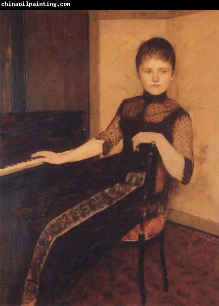 Fernand Khnopff Portrait of Maria van Rijckevorsel-Dommer van Poldersveldt