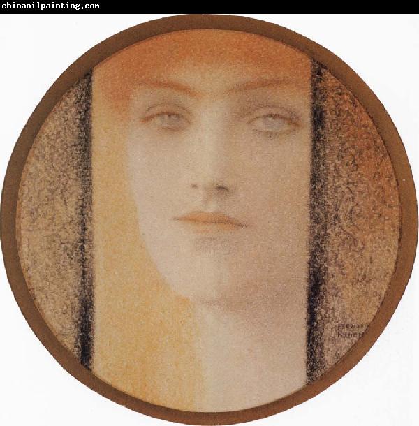 Fernand Khnopff Mask With a black curtain