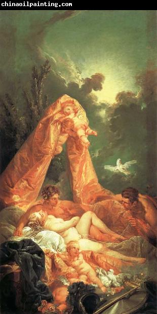 Francois Boucher Mars and Venus Surprised by Vulcan