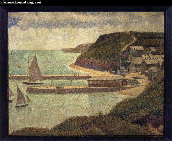 Georges Seurat The Flux of Port en bessin