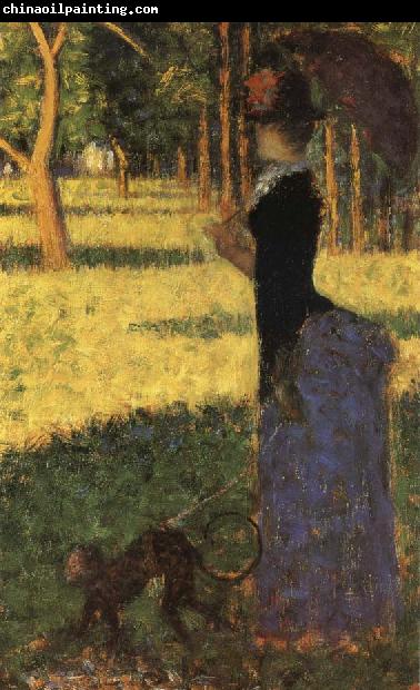 Georges Seurat Walk with the Monkey