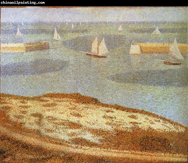 Georges Seurat Entrance of Port en bessin