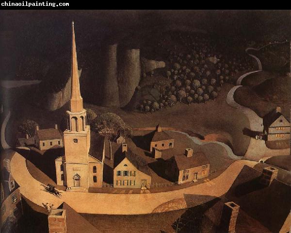 Grant Wood Landscape